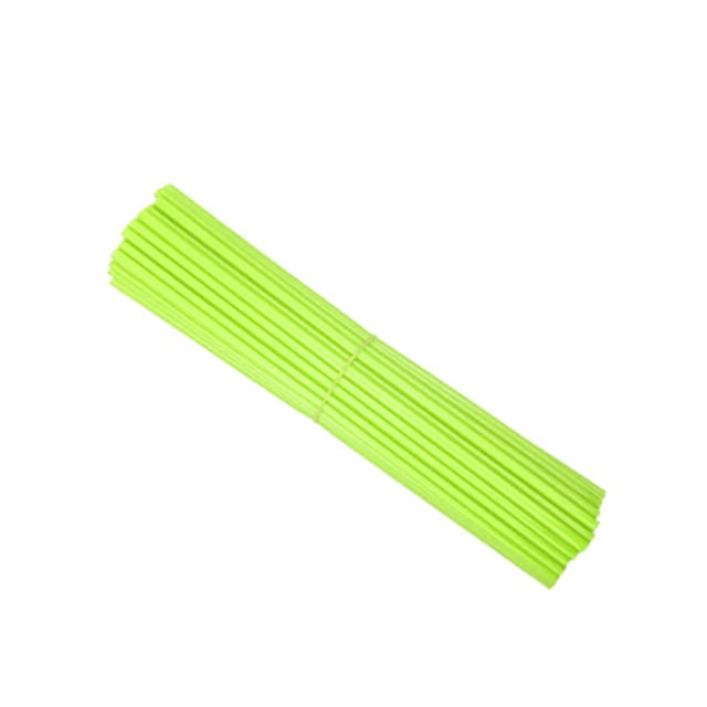 72 Uds. Fundas universales para radios de bicicleta de 24cm, cubiertas para llantas de motocicleta, envolturas para radios, abrigos, Kit de decoración, color verde claro