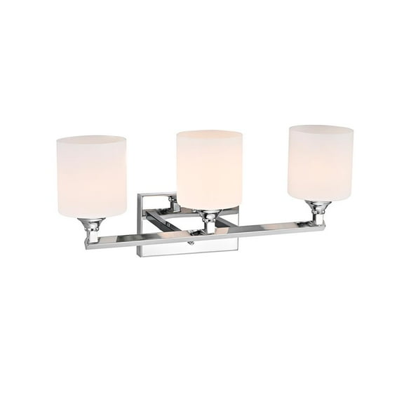 CHLOE Jane Contemporary 3 Light Chrome Bath Vanity Fixture 22" Width