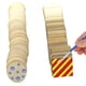thumbnail image 1 of Círculos de madera DIY DIY Natural Sin terminar en blanco Round Square Adornos de madera para la sala de estar de la sala Embellishes Pack de 20 Inevent HA012715-00, 1 of 7