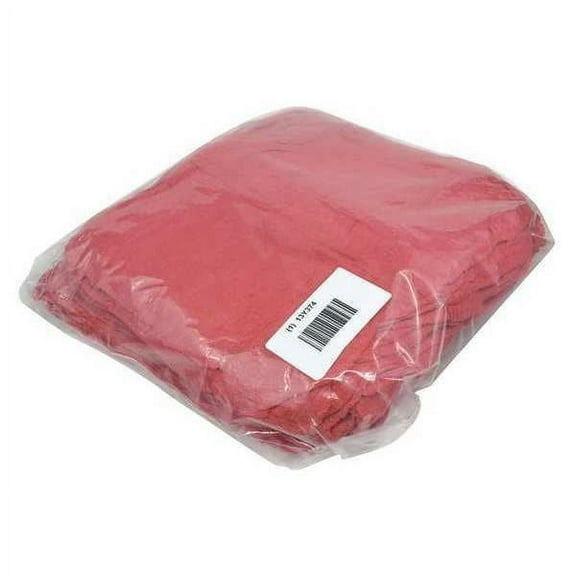 1Pack ZoroSelect 21825 New Cotton Shop Towels 14" x 14", Red, 100 Sheets/pack