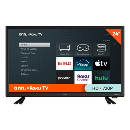 onn. 24” Class HD (720P) LED Roku Smart Television (100012590)