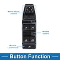 thumbnail image 3 of Interruptor de ventana eléctrica Unique Bargains No.61319238239 Interruptor de control de ventana para BMW 528i 2011 Plástico Negro, 3 of 7