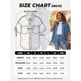 thumbnail image 5 of EMMIOL Women's Oversized Distressed Denim Shirt Long Sleeve Button Down Jean Jacket Fall Casual Outfits 2026, 5 of 7