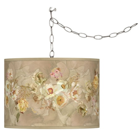 

Giclee Glow Floral Spray Giclee Glow Plug-In Swag Pendant