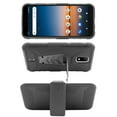 thumbnail image 2 of for AT&T Calypso 2 / Cricket Debut 4G Case Heavy Duty Shock Absorption Kickstand Case Belt Swivel Clip Holster Cover with Tempered Glass, 2 of 4