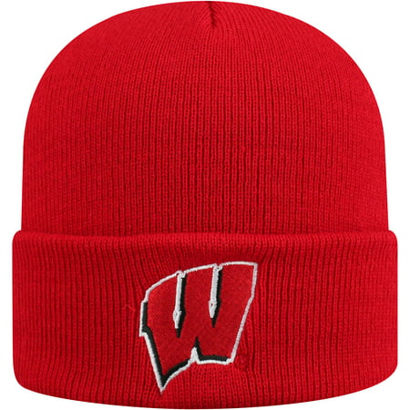 Men's Russell Red Wisconsin Badgers Team Cuffed Knit Hat - OSFA