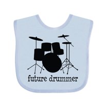 Inktastic Future Drummer Boys or Girls Baby Bib