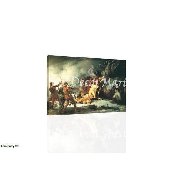 The Death Of General Montgomery - CANVAS OR FINE PRINT WALL ART