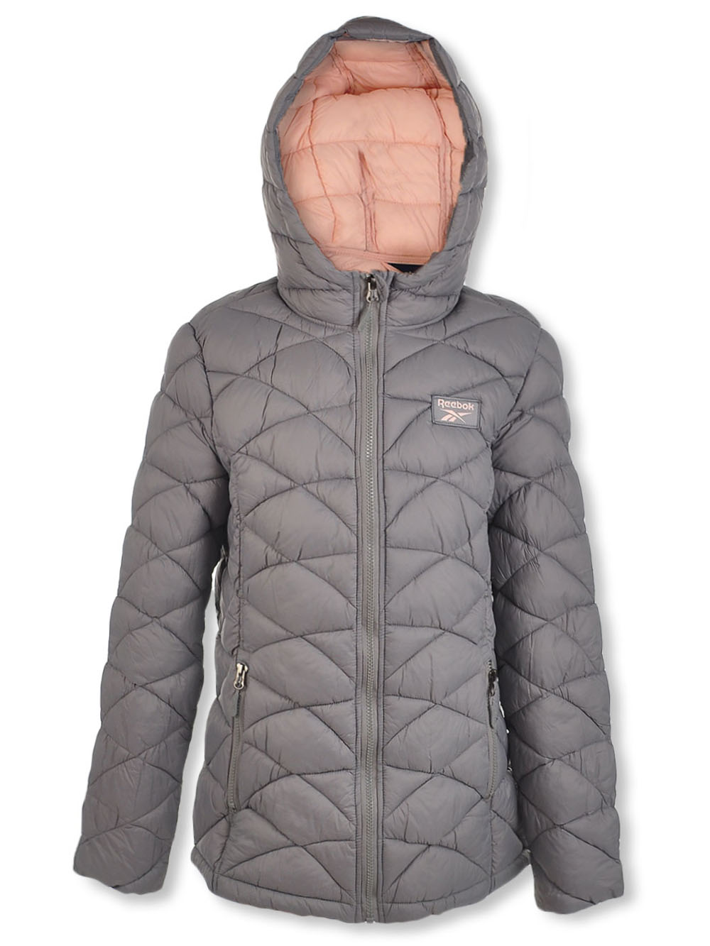 Reebok Girls' Packable Puffer Hooded Jacket - image 3 of 3