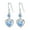 blue, variant on Sterling Silver Love Heart Drop Dangle Hook Earrings Women Jewellery Gift-blue