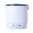 thumbnail image 1 of Langgg Car Rice Cooker Mini Cooking Tools 24V Multifunctional 1L Soup Electric Heater Travel Truck Lunchbox Food Appliance Machine 24V/White 24V, 1 of 8
