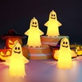 thumbnail image 4 of Diceymbol Mini Ghost Lantern for Halloween Small 4.25" Light-Up Decor, Friendly & Playful Spooky Lamp for Home or Party, 4 of 6
