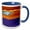 Blue/White, variant on 3drose, Desert Oasis, 11oz Two-tone Black Mug