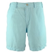 Men's Classic Fit Linen Shorts BLU 33