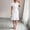 White, variant on Morttic Women's Embroidered Puff Sleeve Midi Fishtail Dress – Round Neck Ruffle Hem Elegant Birthday & Wedding Guest Gown White,S