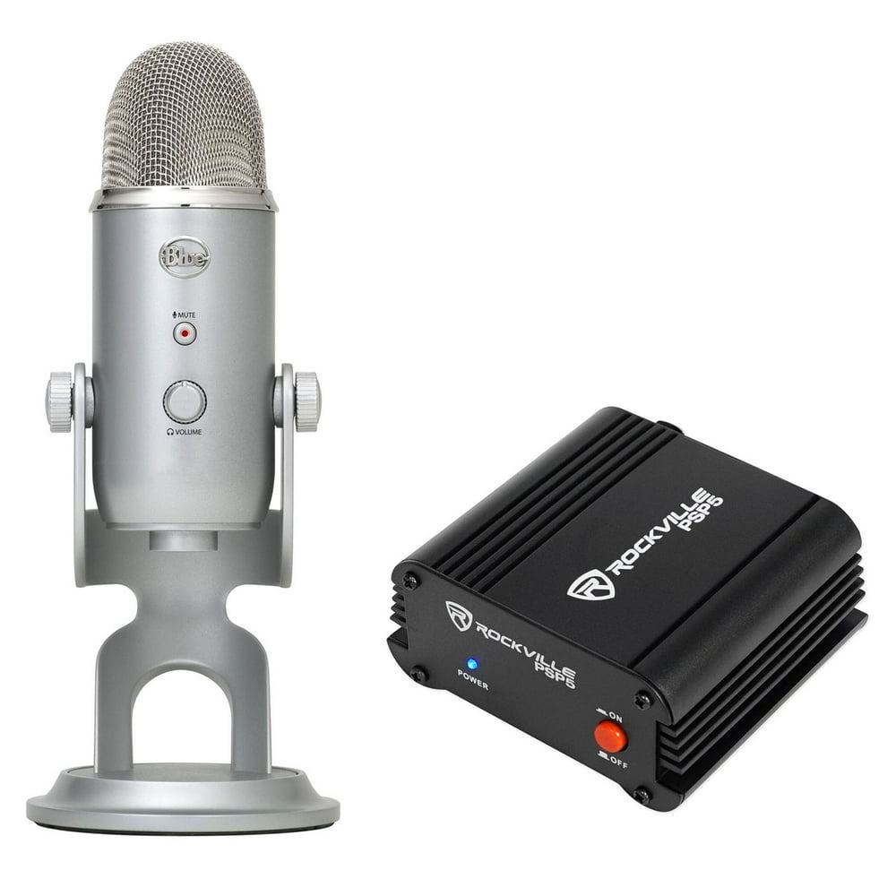 Blue Yeti Studio USB Recording Microphone Podcast Mic+Phantom Power