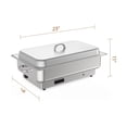 thumbnail image 3 of Bingirl Plat Électrique 9QT pour Buffet : Réchaud en Acier Inoxydable 400W avec Poêle Pleine Grandeur, 3 of 8