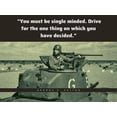 thumbnail image 2 of ArtsyQuotes 24x19 Gold Ornate Wood Framed with Double Matting Museum Art Print Titled - George Patton Quote: Single Minded, 2 of 4