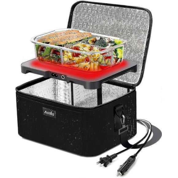 Portable Oven | 12v, 24v, 110v Car Food Warmer | Portable Mini Oven | Personal Microwave | Heated Lunch Box For Cooking And Reheating Food In Car, Tru