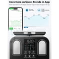 thumbnail image 2 of Arboleaf 8-Electrode Smart Scale for Body Weight: Full Body Composition Analyzer, 50+ Metrics, Dual-Frequency BIA 400 lb Weight Capacity Standard & Athlete Modes Muscle Mass, Black, 2 of 9