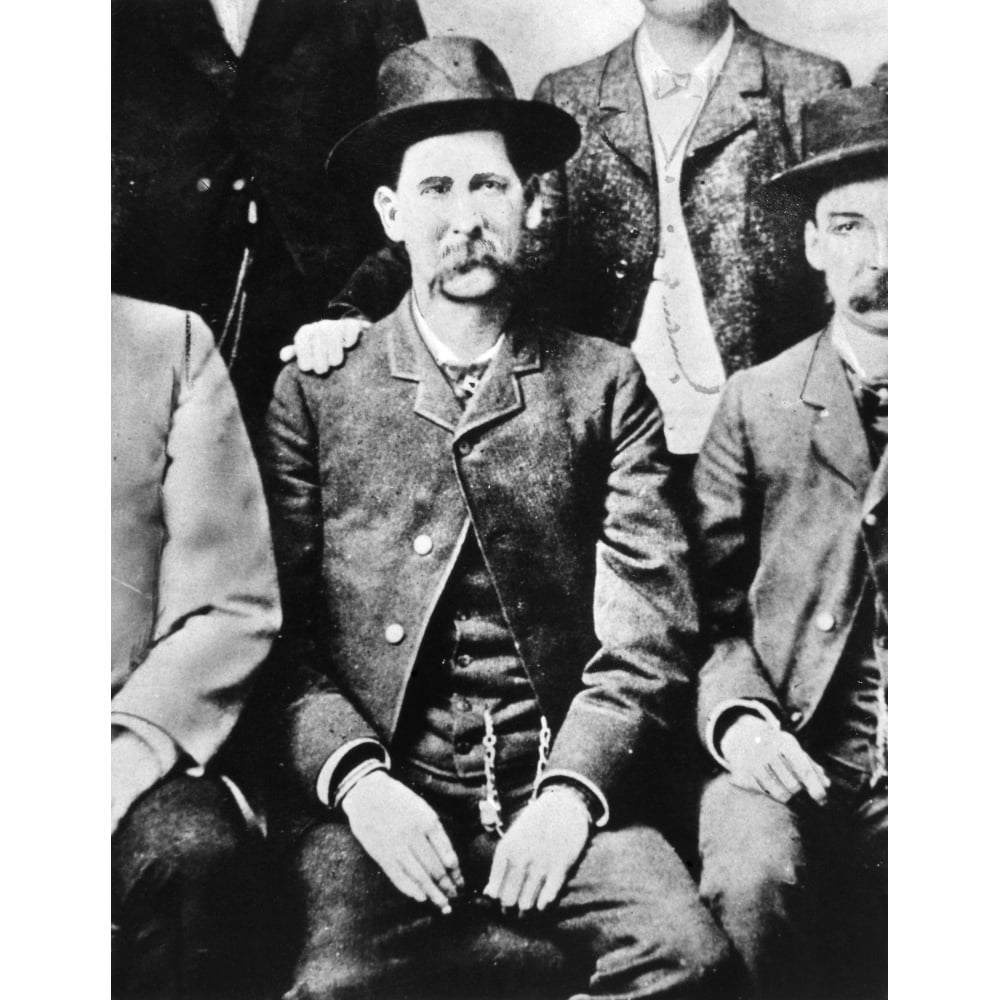 Wyatt Earp (18481929) Namerican Lawman Detail Of Earp From A Group