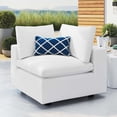 thumbnail image 2 of Lounge Sofa Corner Chair, Sunbrella, White, Fabric, Modern Contemporary, Outdoor Patio Balcony Cafe Bistro Garden Furniture Hotel Hospitality, 2 of 7