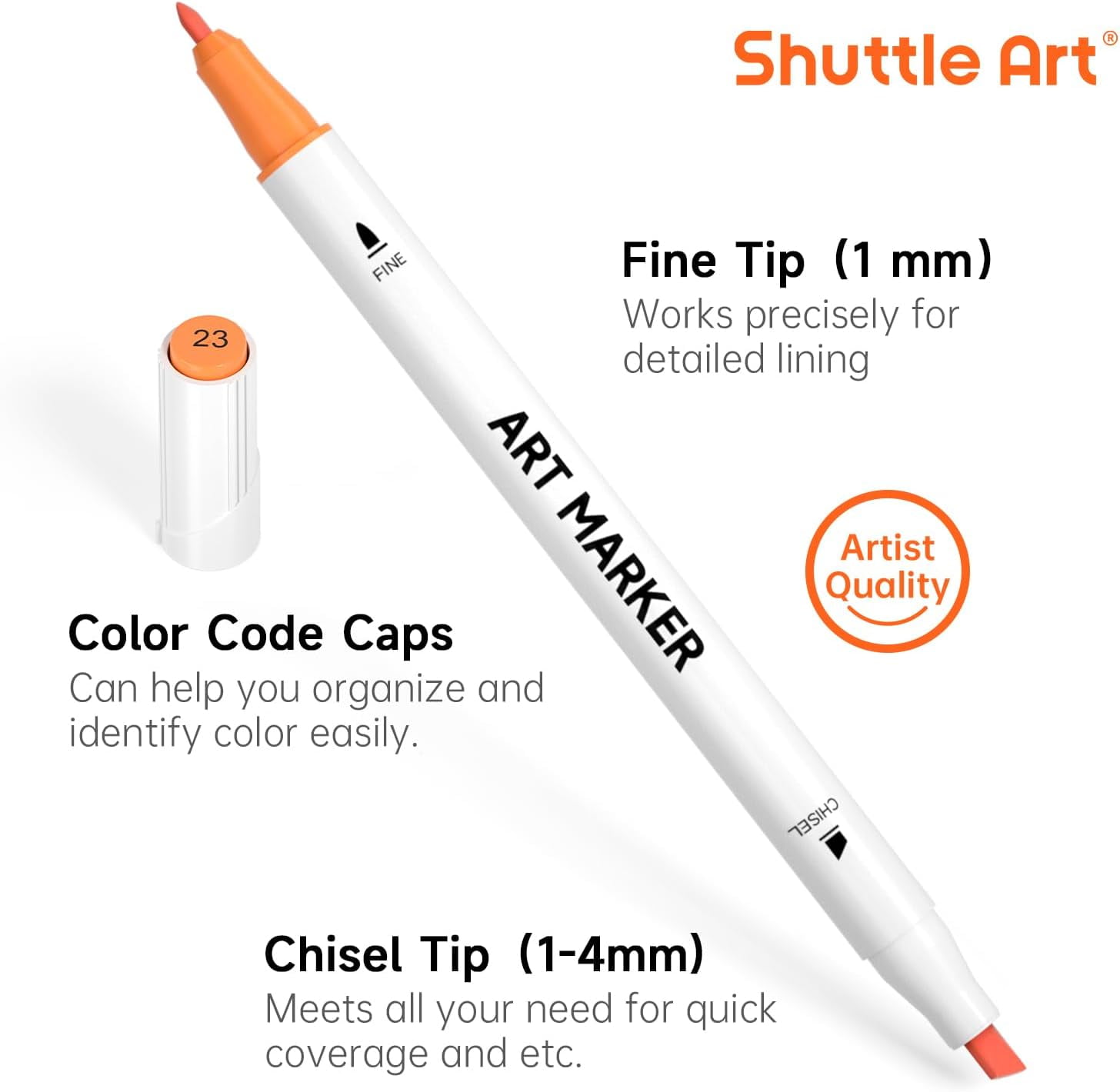2 pack) 30 Colors Dual Tip Art Markers,Shuttle Art Marker Pens for