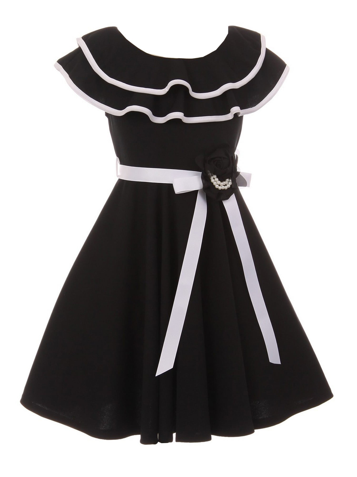 walmart girls black dress