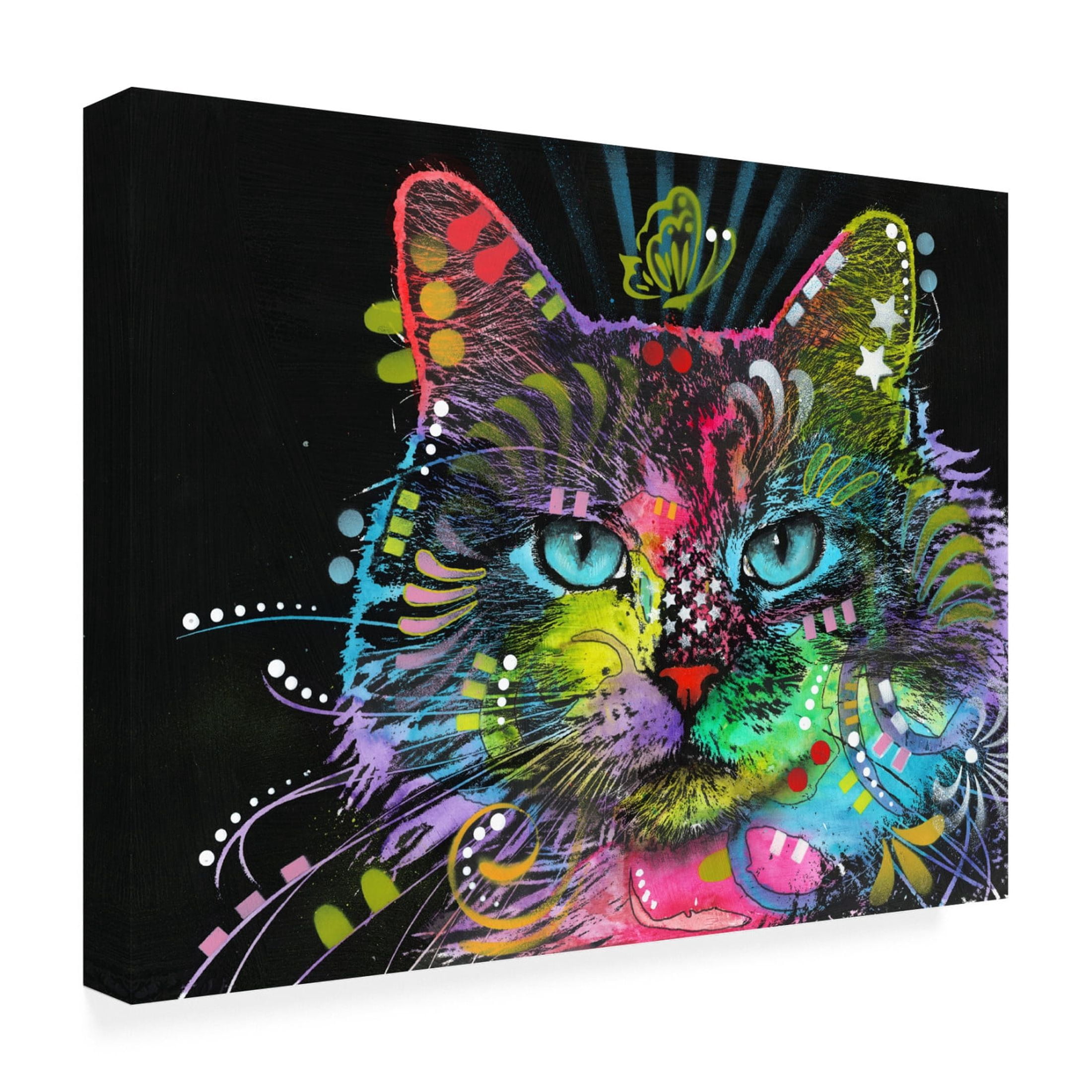 Canvas Wall Art - Dean Russo 'Blue Stare' Wall Art for Living Room, Bedroom, or Office Décor by Trademark Fine Art - 47 x 35 Inches