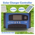thumbnail image 7 of 30/40/50/60/100A MPPT Solar Charge Controller Dual USB LCD Display 12V/24V Auto Solar Cell Panel Charger Regulator With Load, 7 of 7