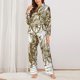 thumbnail image 2 of Balery Western Scenery With Old Wagon Conjunto de Pijama con Estampado para Mujer, Conjunto de Dos Piezas con Manga Larga, Ropa de Dormir Suave con Bolsillos, Pijamas Cómodos-XX-Large, 2 of 7