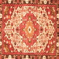 thumbnail image 1 of Ahgly Company Indoor Square Medallion Orange Traditional Area Rugs, 3' Square, 1 of 1