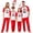 Boys, variant on Matching Family First Christmas Sleep Sets, Tree Star Printed Raglan Short Sleeve Tops and Red Long Pants for Mom Dad Brother Sister