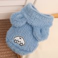 thumbnail image 2 of Dog Costume Fleece Hooded Coat Soft Cozy Plush Vest Puppy Winter Overall for Small Medium Large Dog High Quality Blue S, 2 of 5
