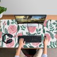 thumbnail image 4 of Long Mouse Pads for Desk,Pioneer Flower Floral Print Pattern Desk Mats on Top Of Desks, Desk Mouse Pad Extra Large with 3mm Non-Slip Base and Stitched Edge for Gaming,Office,Work,Home 47.3"x23.6", 4 of 6