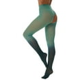 thumbnail image 4 of High Waist Yoga Pants Hollow Out Mesh See Through Long Pants Gradient Color Tight Leggings Stretchy Trousers, 4 of 4