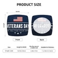 thumbnail image 5 of Honeii Happy Veterans Day Print Square Cushion Cover with Elastic Band & Ties,Sofa Cushion Covers,Furniture Protector for Living Room,Washable Sofa Seat Slipcover-Four Pieces, 5 of 7
