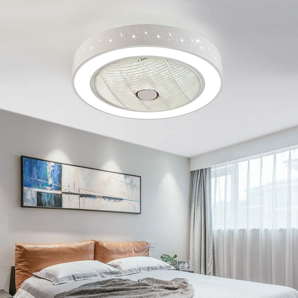 Details about   LED Ceiling Fan Light Remote Control Star Lamp Dimmable Bedroom Office Modern 