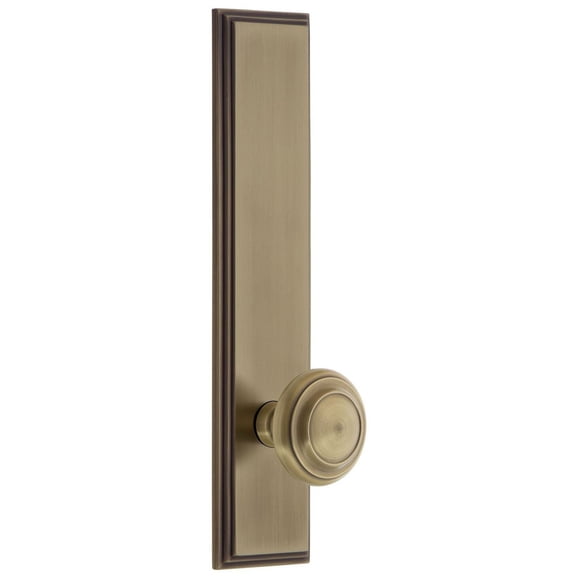 Grandeur Carcir_Tp_Prv_238_Rh Carre Solid Brass Tall Plate Rose Right Handed Privacy Door