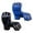 Black and Blue, variant on Tnarru 2 Pairs Mma Gloves Boxing Fight Gloves Half Finger Shockproof with Adjustable Wrist Band Martial Arts Bag Gloves for Sparring Black and White