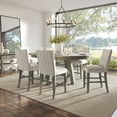 thumbnail image 2 of Jofran Telluride Contemporary Rustic Farmhouse Seven Piece Counter Height Dining Table Set, 2 of 12