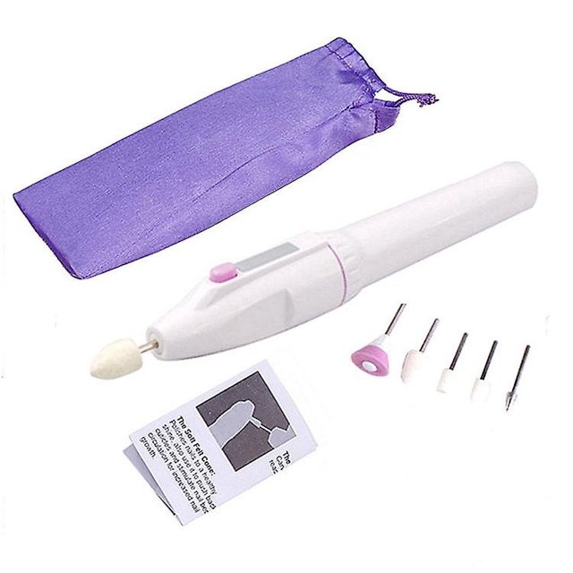 Lima de uñas eléctrica profesional para manicura y pedicura con juego de soporte: el completo sistema de lima de uñas portátil inalámbrico con tampón