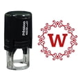 thumbnail image 1 of Printtoo Alphabet W Monogram Octagon Celtic Swirl Frame Self Inking Rubber Stamp Office Stationary, 1 of 7