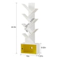 thumbnail image 7 of VECELO 6-Tier Tree Bookshelf, Floor Standing Bookcase with Drawer, Modern Utility Organizer Shelves for Bedroom, Living Room, Home Office, White, 7 of 7