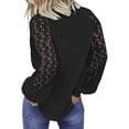 thumbnail image 4 of Womens Long Sleeve Tops Ladies Loose Fit Sweatshirt Tunic, 4 of 4