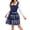 Blue, variant on erfcxs Oktoberfest Dress Court Style Cosplay Bavarian Print Lace Up Bodice Full Skirt