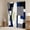 Grey Blue Black, variant on Erosebridal Blue Rectangle Curtains Pack of 2 (42Wx63L),Geometric Sqare Black Out Curtains,Abstract Artwork Curtains for Living Room,Plaid Bedroom Decorative