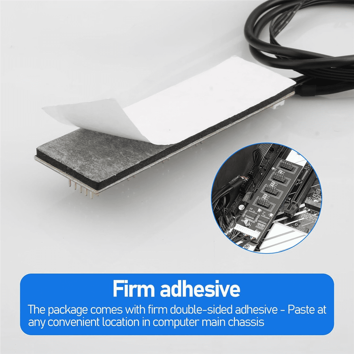 4X 9Pin USB Header Splitter with SATA Power Cable, Internal USB Hub Extension USB 2.0 Splitter Connector for Motherboard,4 x USB Hub Splitter,Black