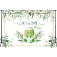 thumbnail image 4 of Dinosaur It's a Boy Baby Shower Backdrop Jungle Leaves Photography Background for 1st Birthday Newborn Party Decorations Cake Table Banner Photo Booth Props, 4 of 4