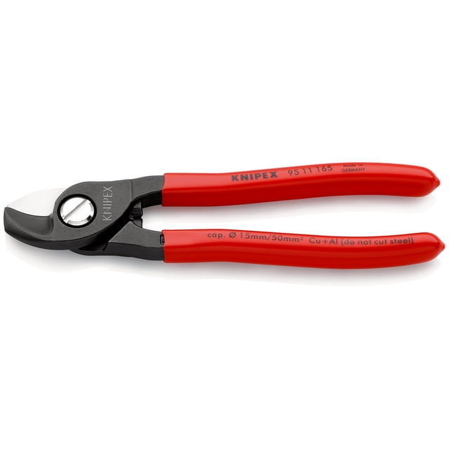KNIPEX 95 11 165 SB Cortacables recubierto de plástico bruñido 165 mm